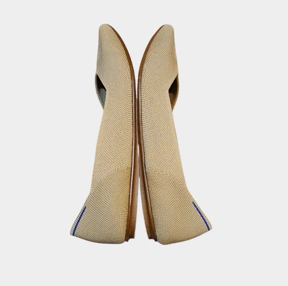 Rothy's The Point Merino Wool Flats in Camel Size 8 Limited Edition - Picture 5 of 9
